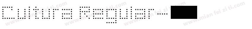Cultura Regular字体转换